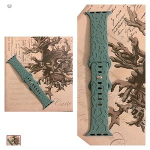Fits 38/40/41 NEW Leopard Print Apple Watch Band Muted Jade